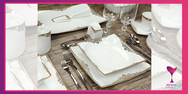 مزایای ظروف چینی چهارگوش