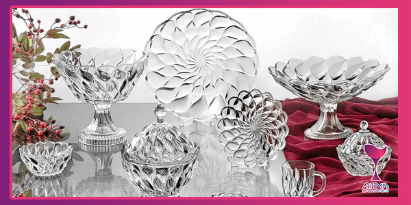 درخشش و زیبایی ظروف کریستال 